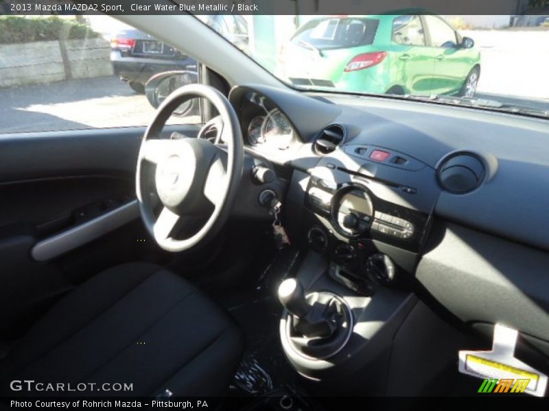 Clear Water Blue Metallic / Black 2013 Mazda MAZDA2 Sport