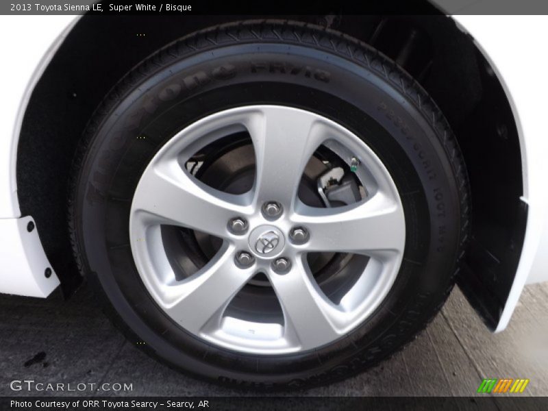 Super White / Bisque 2013 Toyota Sienna LE