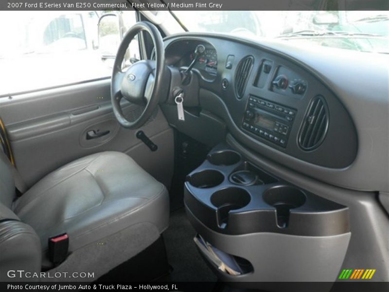 Fleet Yellow / Medium Flint Grey 2007 Ford E Series Van E250 Commercial