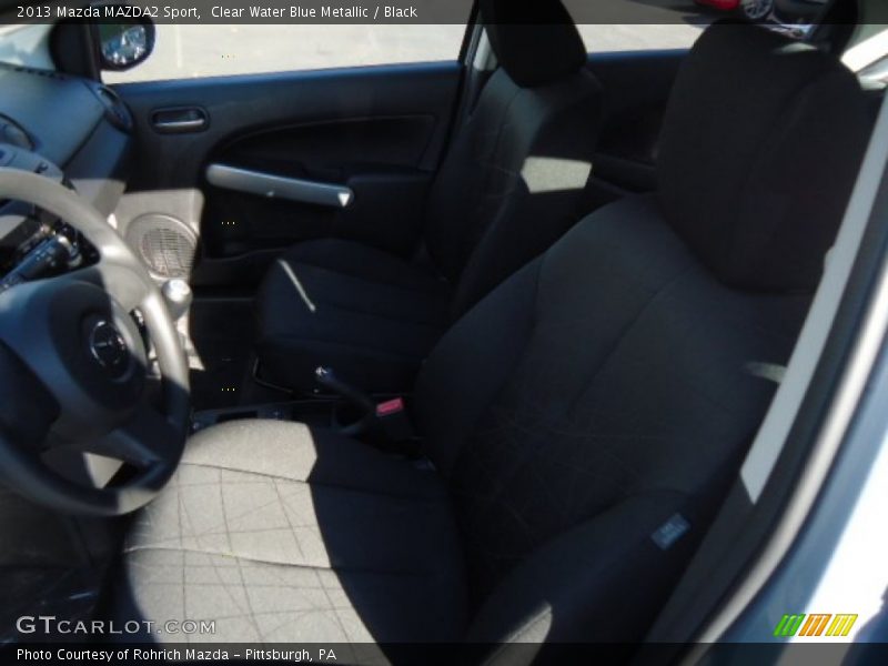 Clear Water Blue Metallic / Black 2013 Mazda MAZDA2 Sport