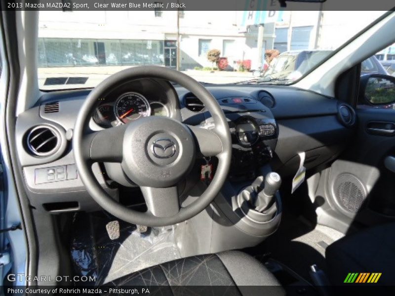 Clear Water Blue Metallic / Black 2013 Mazda MAZDA2 Sport