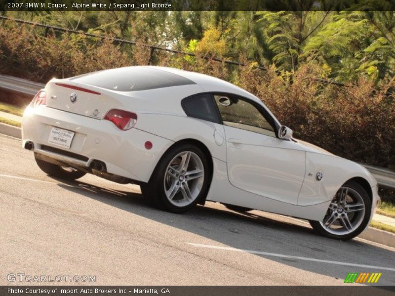 Alpine White / Sepang Light Bronze 2007 BMW M Coupe