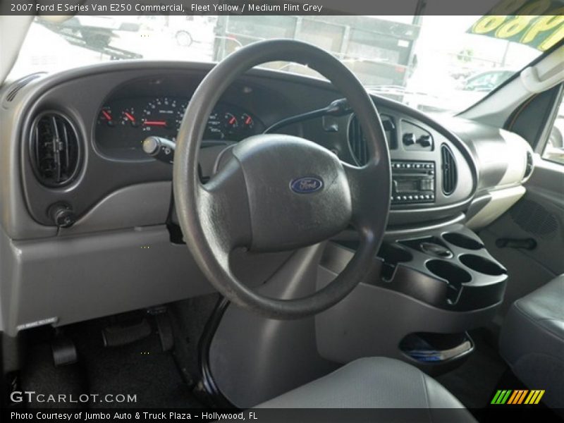 Fleet Yellow / Medium Flint Grey 2007 Ford E Series Van E250 Commercial