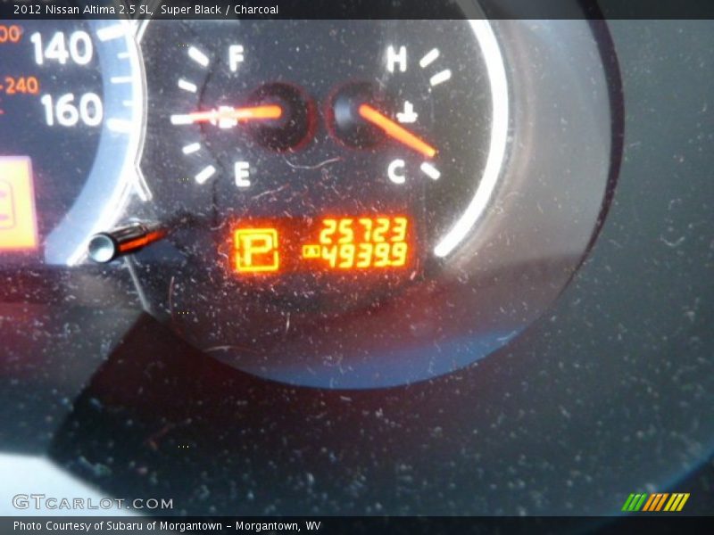 Super Black / Charcoal 2012 Nissan Altima 2.5 SL