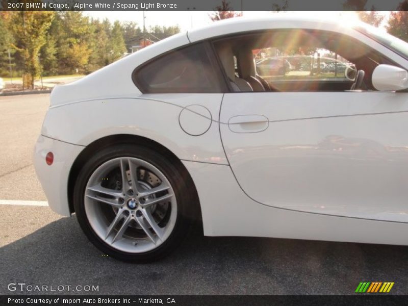 Alpine White / Sepang Light Bronze 2007 BMW M Coupe
