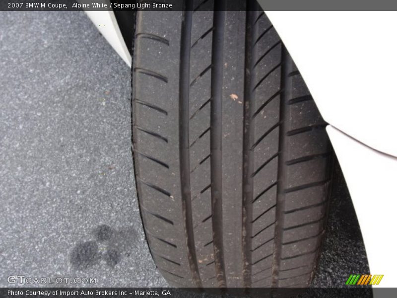 Alpine White / Sepang Light Bronze 2007 BMW M Coupe