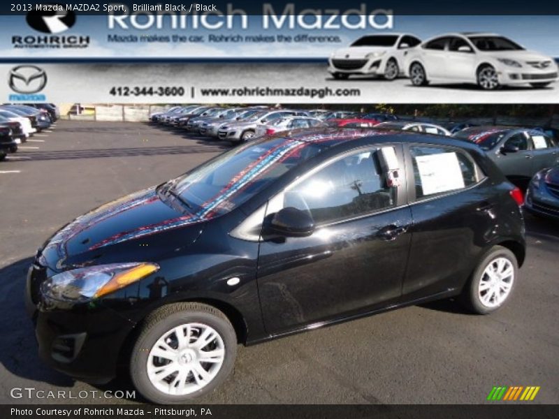 Brilliant Black / Black 2013 Mazda MAZDA2 Sport