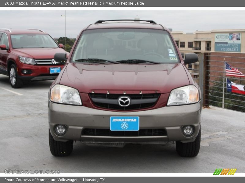 Merlot Pearl Red Metallic / Medium Pebble Beige 2003 Mazda Tribute ES-V6