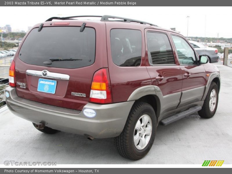 Merlot Pearl Red Metallic / Medium Pebble Beige 2003 Mazda Tribute ES-V6