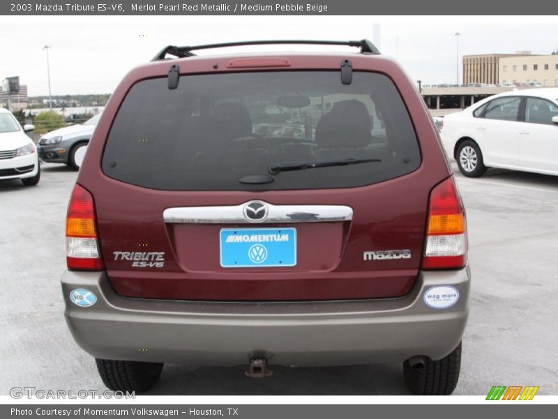 Merlot Pearl Red Metallic / Medium Pebble Beige 2003 Mazda Tribute ES-V6