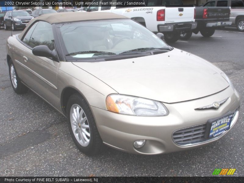 Light Almond Pearl Metallic / Sandstone 2002 Chrysler Sebring LXi Convertible