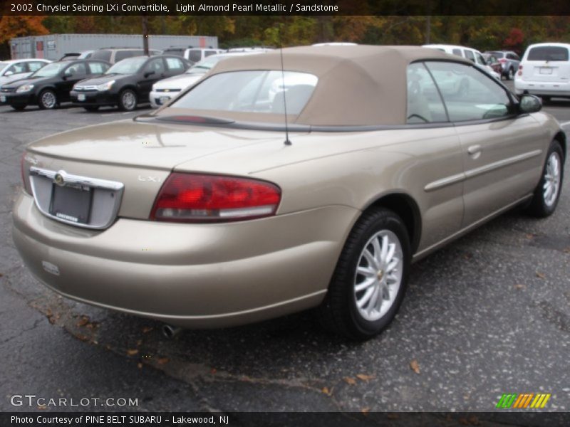 Light Almond Pearl Metallic / Sandstone 2002 Chrysler Sebring LXi Convertible