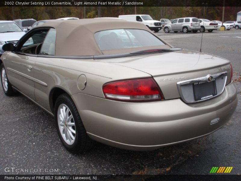 Light Almond Pearl Metallic / Sandstone 2002 Chrysler Sebring LXi Convertible