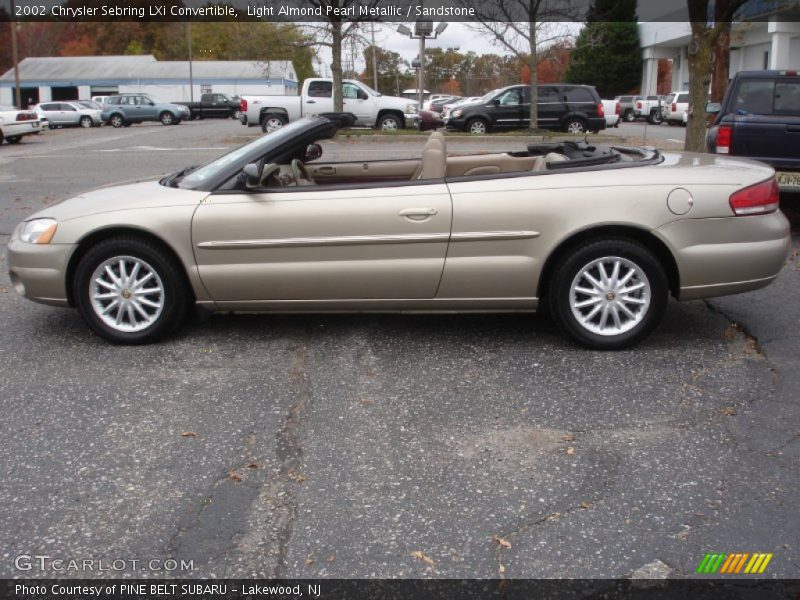 Light Almond Pearl Metallic / Sandstone 2002 Chrysler Sebring LXi Convertible