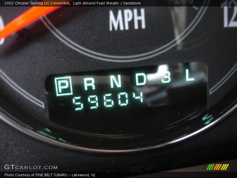 Light Almond Pearl Metallic / Sandstone 2002 Chrysler Sebring LXi Convertible