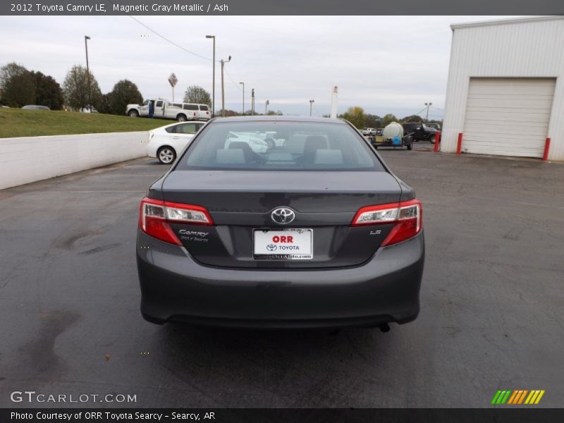 Magnetic Gray Metallic / Ash 2012 Toyota Camry LE