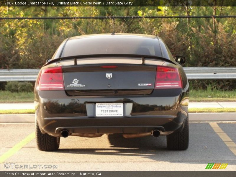 Brilliant Black Crystal Pearl / Dark Slate Gray 2007 Dodge Charger SRT-8