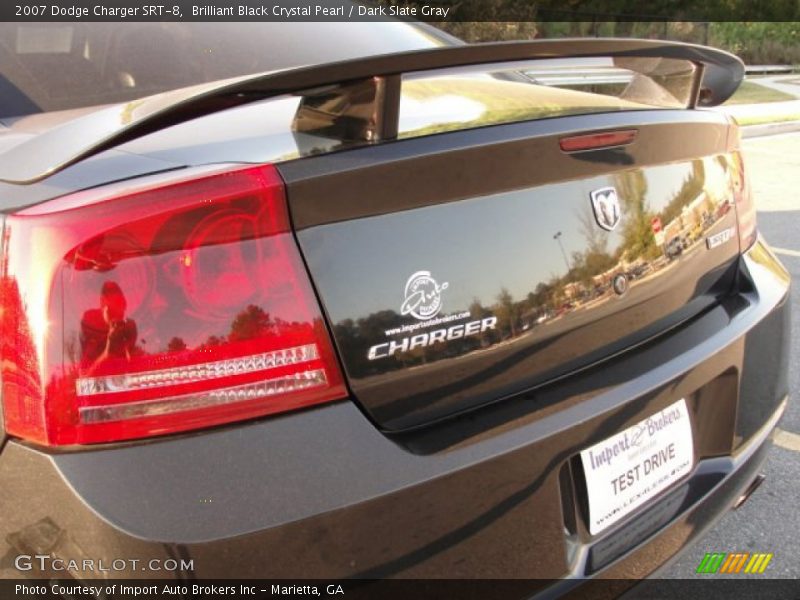 Brilliant Black Crystal Pearl / Dark Slate Gray 2007 Dodge Charger SRT-8