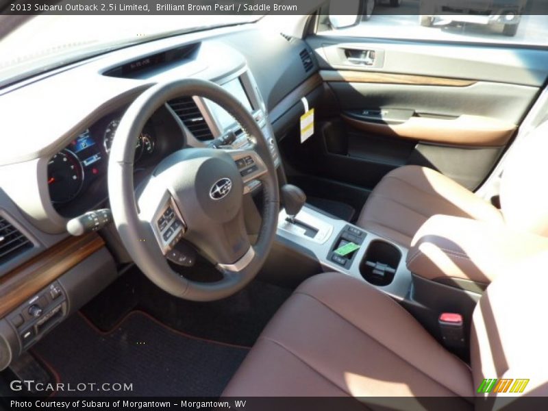 Brilliant Brown Pearl / Saddle Brown 2013 Subaru Outback 2.5i Limited