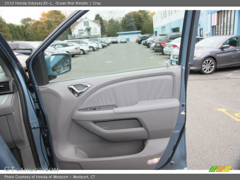Ocean Mist Metallic / Gray 2010 Honda Odyssey EX-L