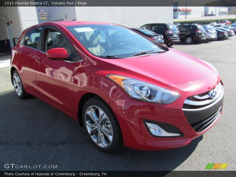 Volcanic Red / Beige 2013 Hyundai Elantra GT