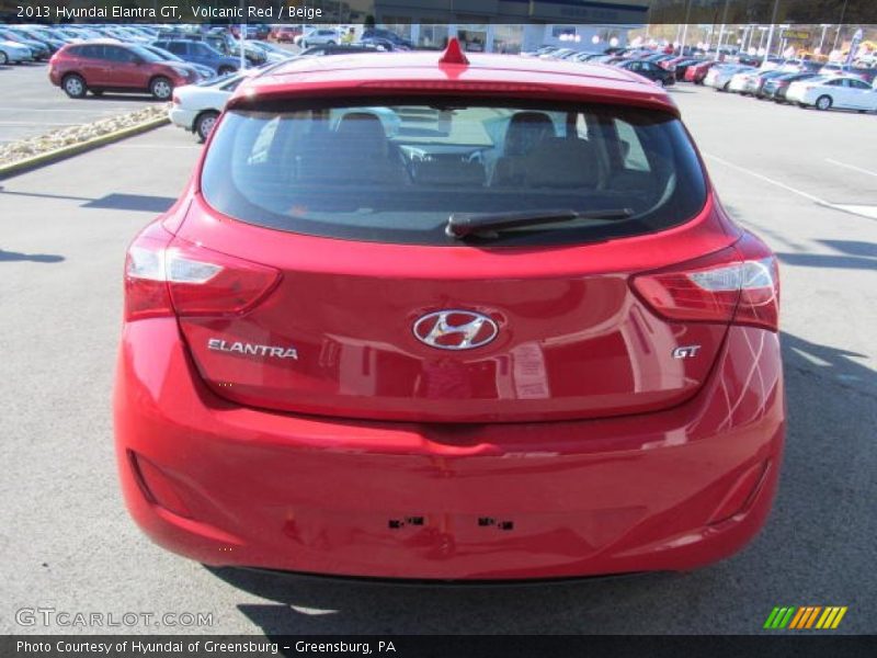 Volcanic Red / Beige 2013 Hyundai Elantra GT