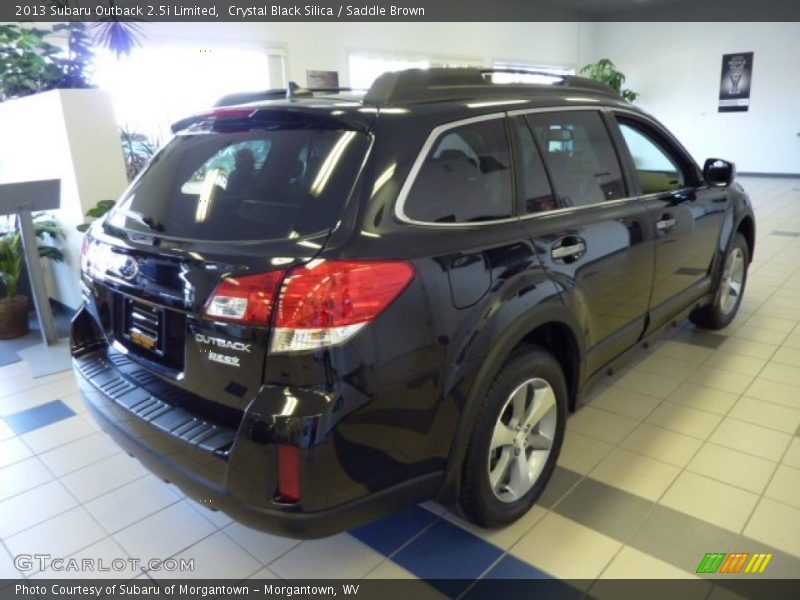 Crystal Black Silica / Saddle Brown 2013 Subaru Outback 2.5i Limited