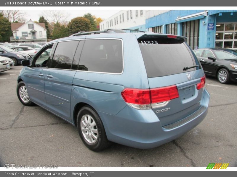 Ocean Mist Metallic / Gray 2010 Honda Odyssey EX-L