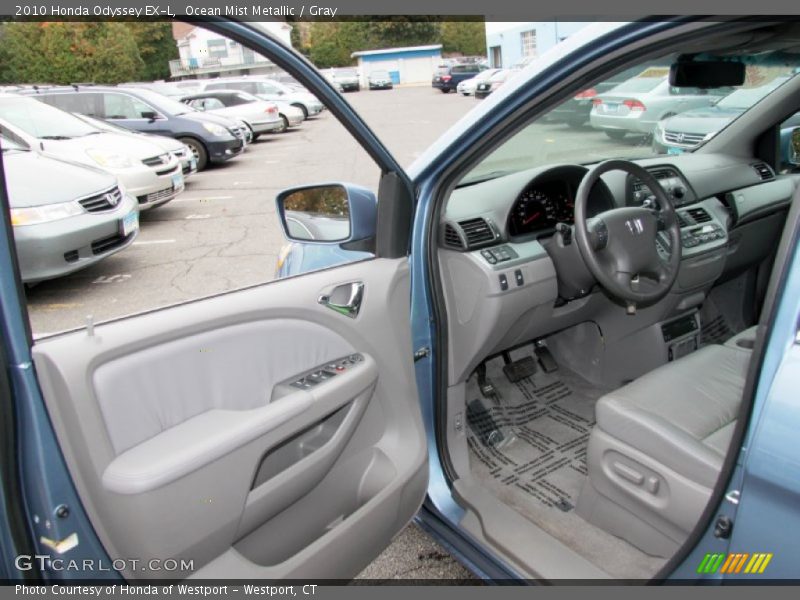 Ocean Mist Metallic / Gray 2010 Honda Odyssey EX-L
