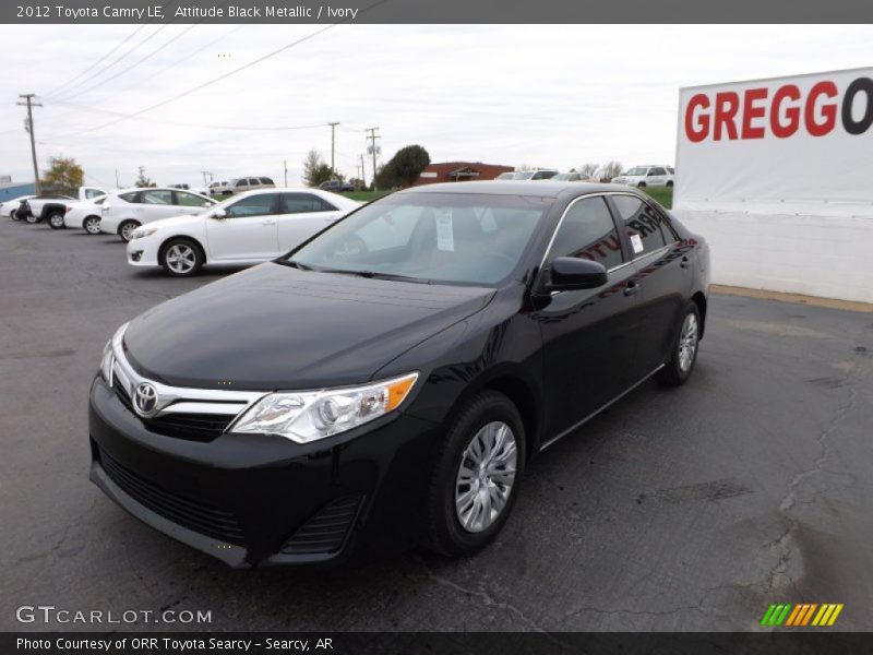 Attitude Black Metallic / Ivory 2012 Toyota Camry LE