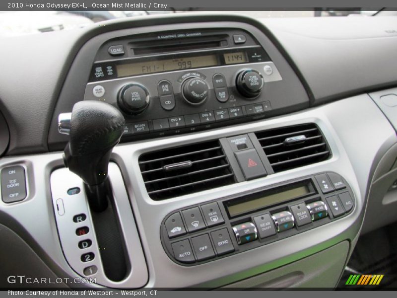 Ocean Mist Metallic / Gray 2010 Honda Odyssey EX-L