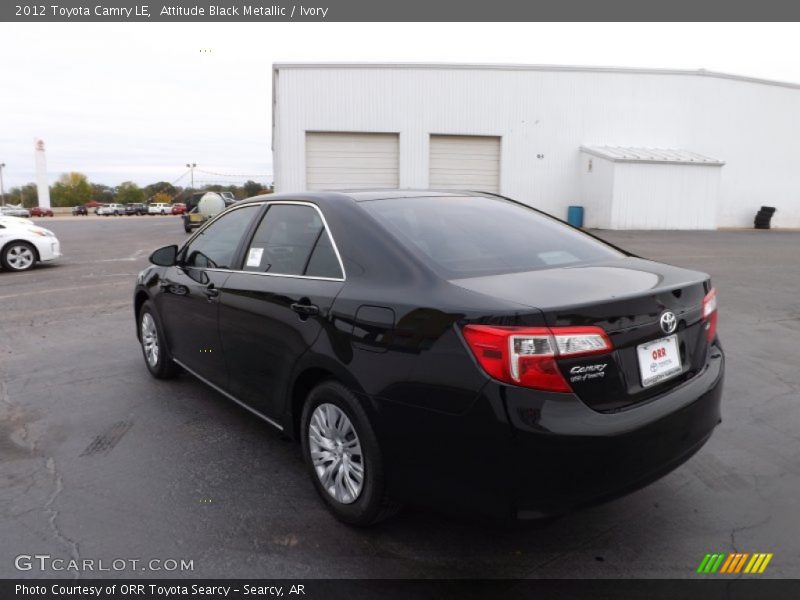 Attitude Black Metallic / Ivory 2012 Toyota Camry LE
