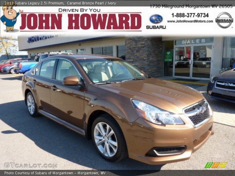 Caramel Bronze Pearl / Ivory 2013 Subaru Legacy 2.5i Premium
