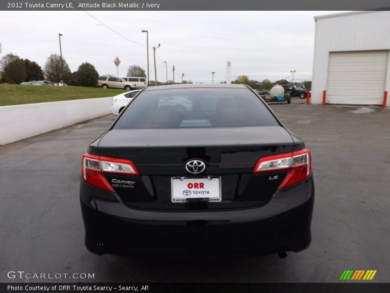 Attitude Black Metallic / Ivory 2012 Toyota Camry LE