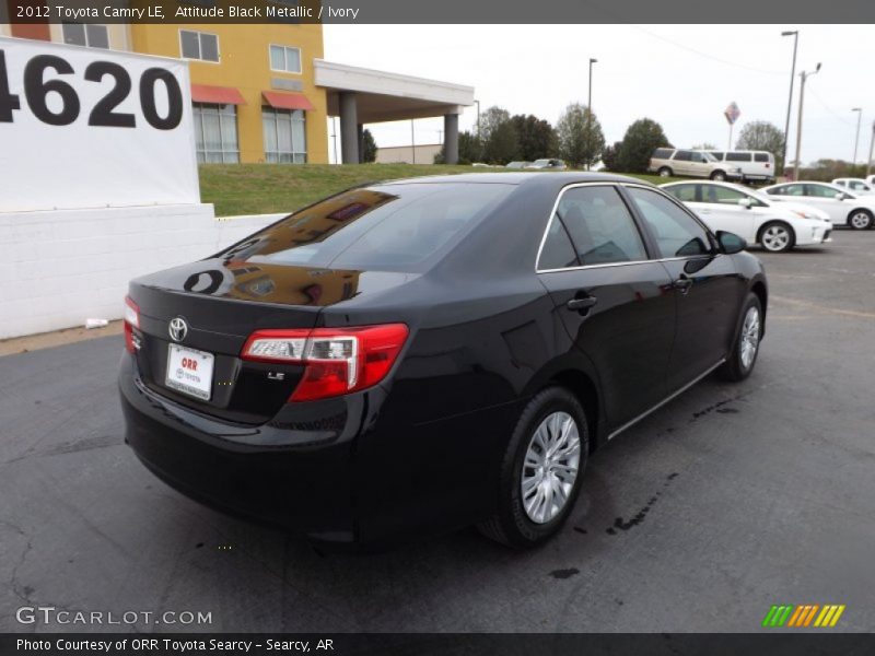 Attitude Black Metallic / Ivory 2012 Toyota Camry LE