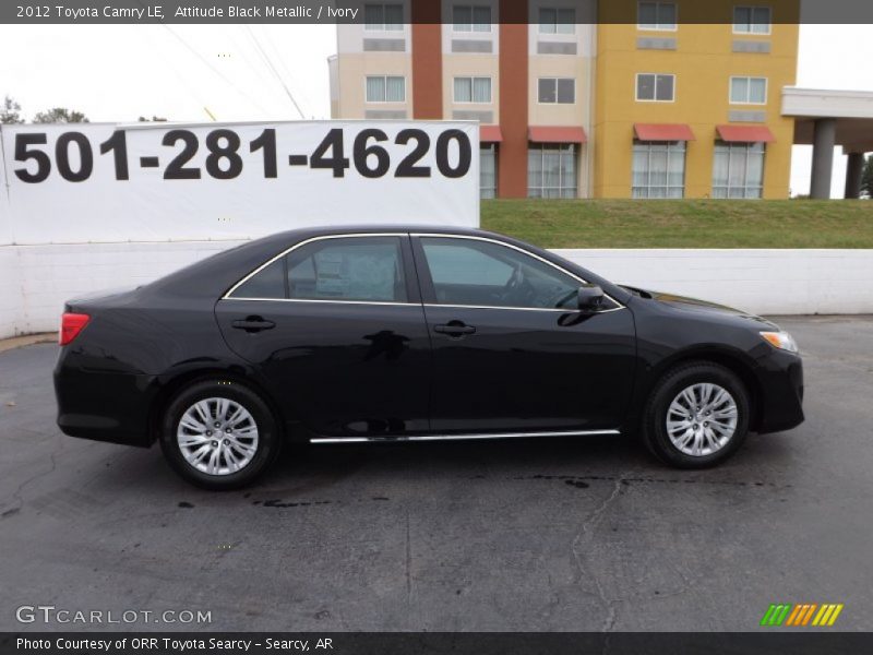 Attitude Black Metallic / Ivory 2012 Toyota Camry LE