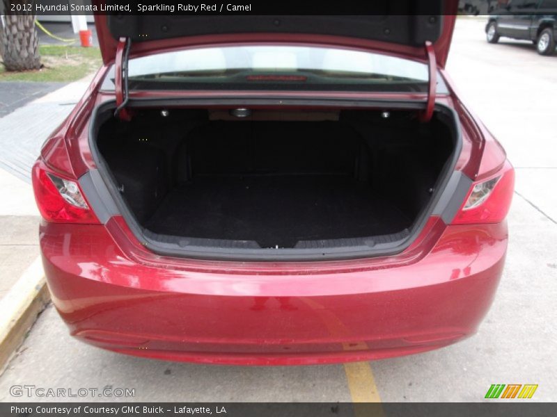 Sparkling Ruby Red / Camel 2012 Hyundai Sonata Limited