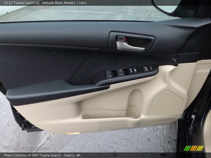 Attitude Black Metallic / Ivory 2012 Toyota Camry LE