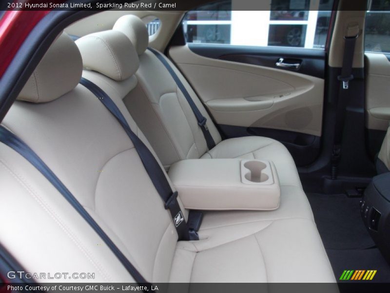 Sparkling Ruby Red / Camel 2012 Hyundai Sonata Limited