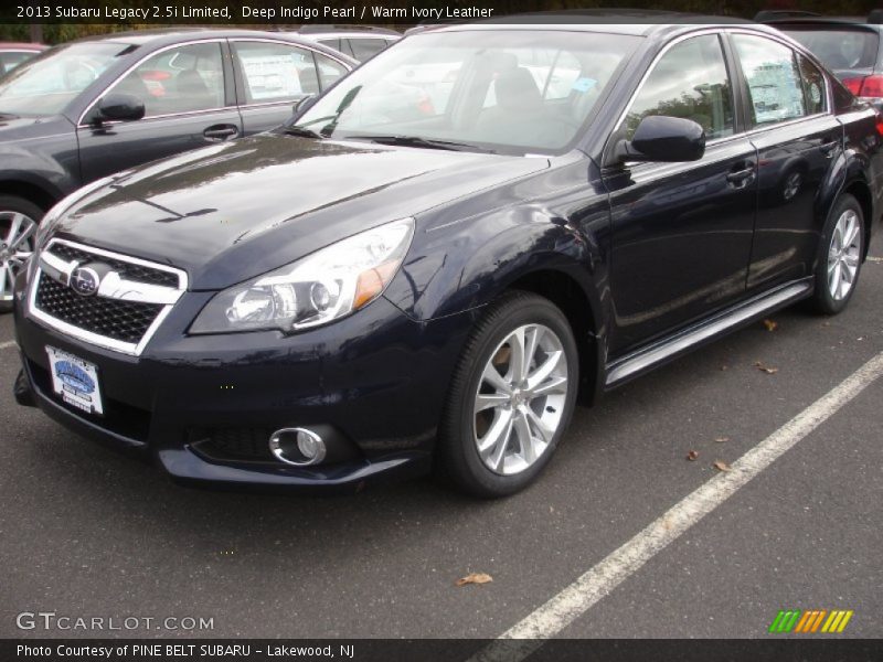 Deep Indigo Pearl / Warm Ivory Leather 2013 Subaru Legacy 2.5i Limited