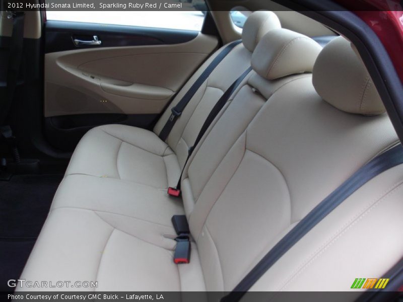 Sparkling Ruby Red / Camel 2012 Hyundai Sonata Limited