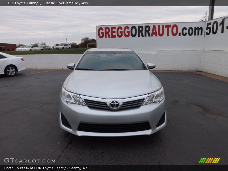 Classic Silver Metallic / Ash 2012 Toyota Camry L