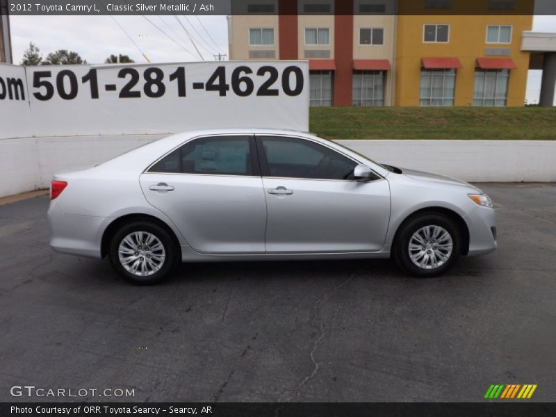 Classic Silver Metallic / Ash 2012 Toyota Camry L