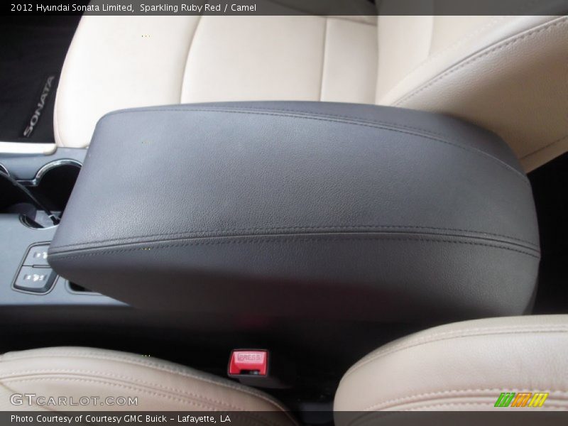 Sparkling Ruby Red / Camel 2012 Hyundai Sonata Limited