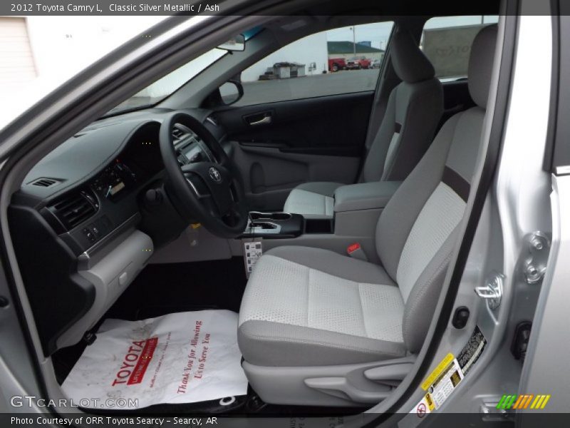 Classic Silver Metallic / Ash 2012 Toyota Camry L