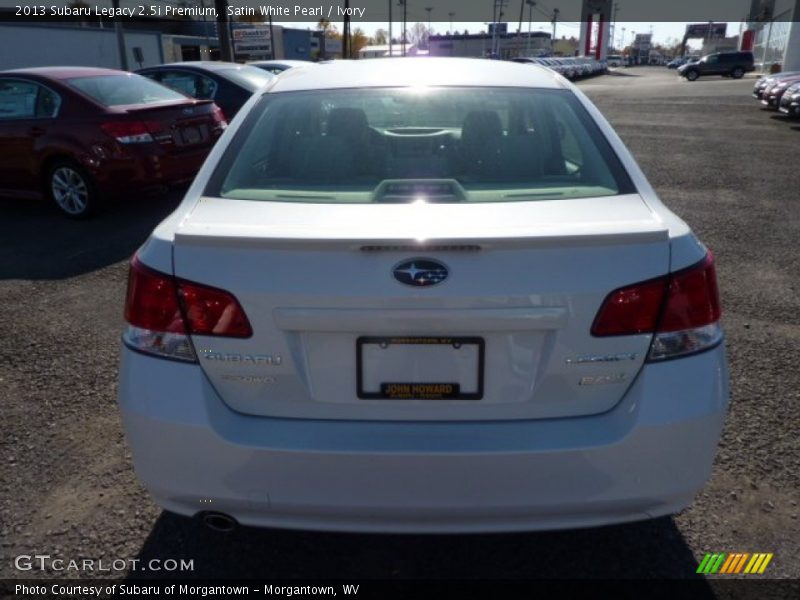 Satin White Pearl / Ivory 2013 Subaru Legacy 2.5i Premium