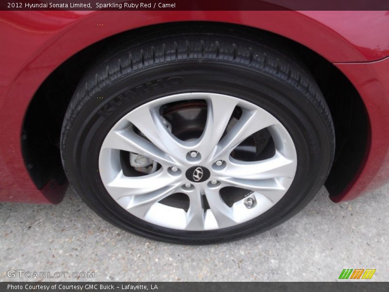 Sparkling Ruby Red / Camel 2012 Hyundai Sonata Limited