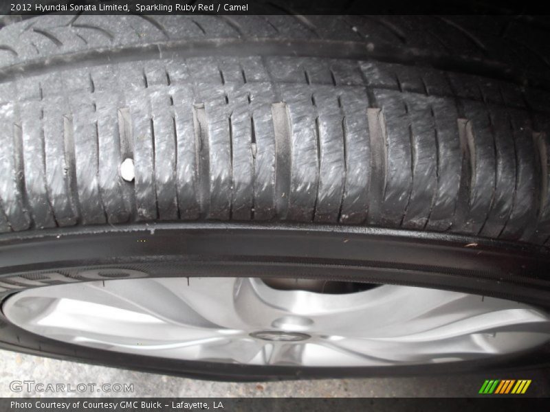 Sparkling Ruby Red / Camel 2012 Hyundai Sonata Limited