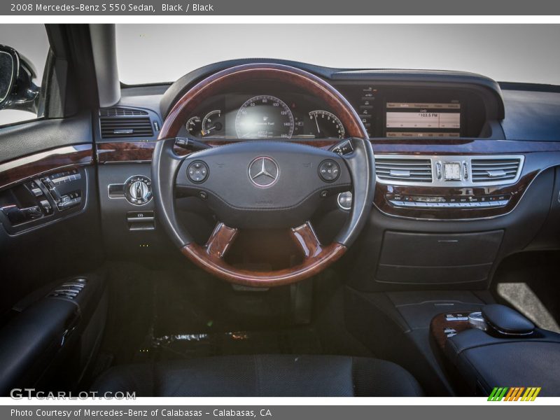 Black / Black 2008 Mercedes-Benz S 550 Sedan