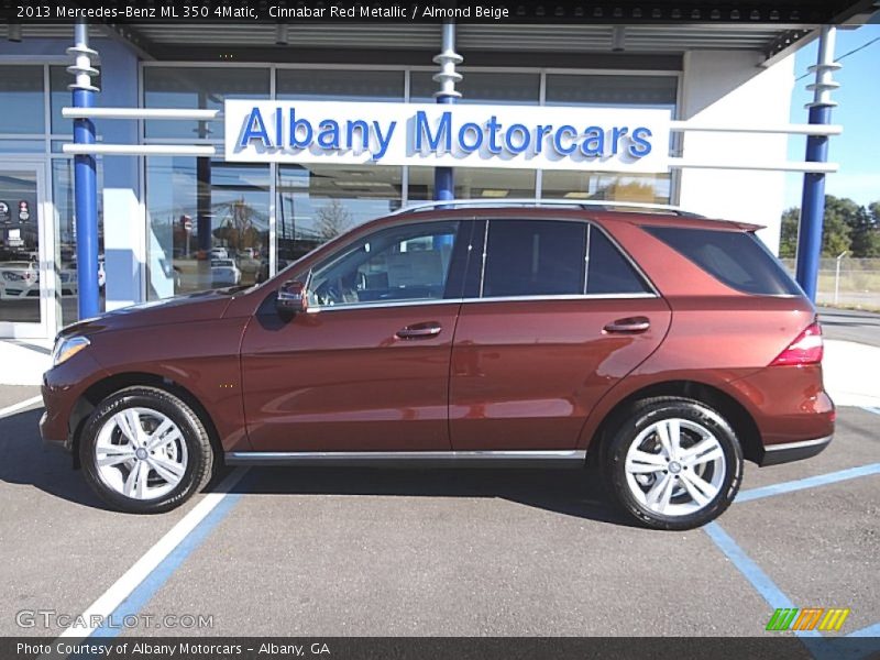 Cinnabar Red Metallic / Almond Beige 2013 Mercedes-Benz ML 350 4Matic